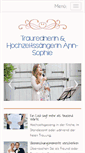 Mobile Screenshot of hochzeitssaengerin-annsophie.de